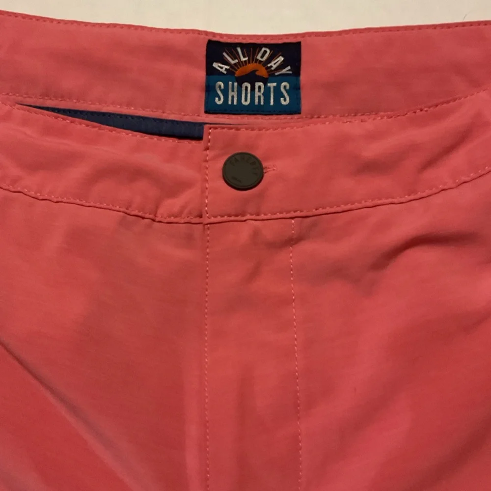 Faherty All Day Men’s Shorts Coral Pink Drawstring